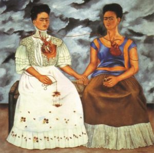 The Two Fridas by Frida Kahlo; Image credits: fridakahlo.org