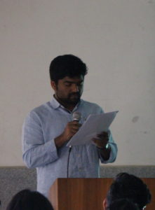 Praveen Kumar reading his story - ನೆನಿಸ್ಗೆಂಡು ನೆನಿಸ್ಗೆಂಡು