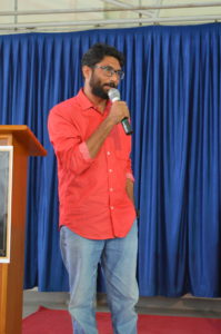 Jignesh Mevani at St. Aloysius College, Bangalore Picture Credits: Ancel Blaise